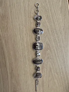 White Buffalo Silver Bracelet